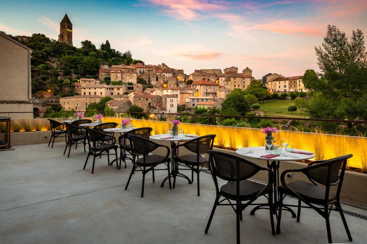 Ecole Olargues - Chambres & Restaurant - Teritoria Exterior photo
