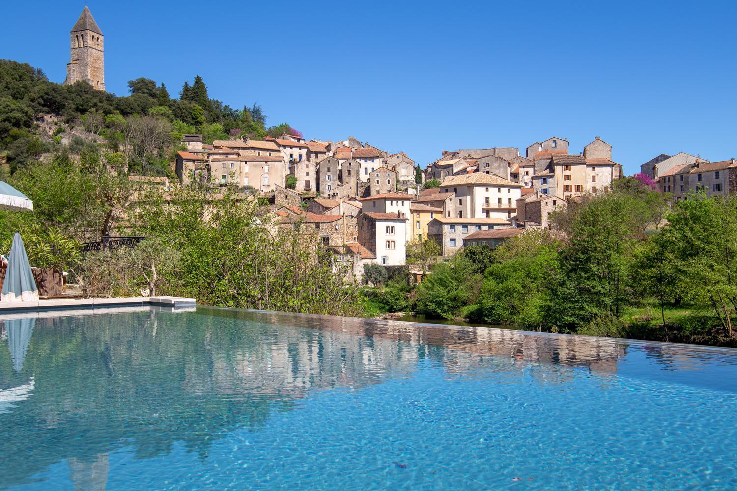Ecole Olargues - Chambres & Restaurant - Teritoria Exterior photo